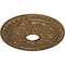 Ekena Millwork Warsaw Ceiling Medallion (Fits Canopies up to 3 1/2"), 18"OD x 3 1/2"ID x 1 3/8"P, Rubbed Bronze CM18WARZS - alternate 4